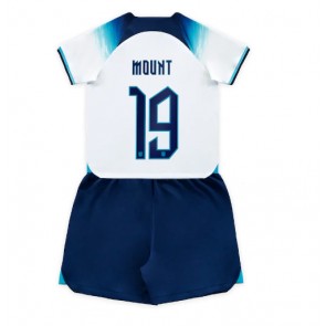 England Mason Mount #19 kläder Barn VM 2022 Hemmatröja Kortärmad (+ korta byxor)